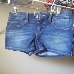 Denim "Shorty" shorts